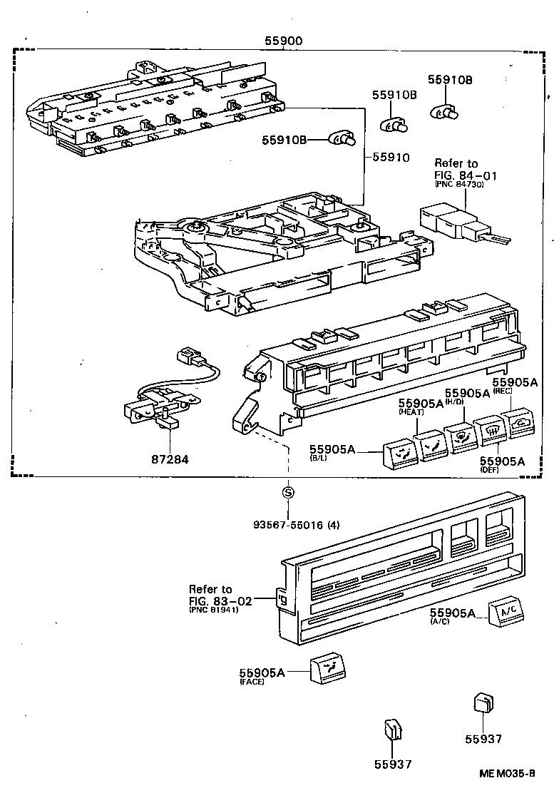  CRESSIDA WAGON |  HEATING AIR CONDITIONING CONTROL AIR DUCT