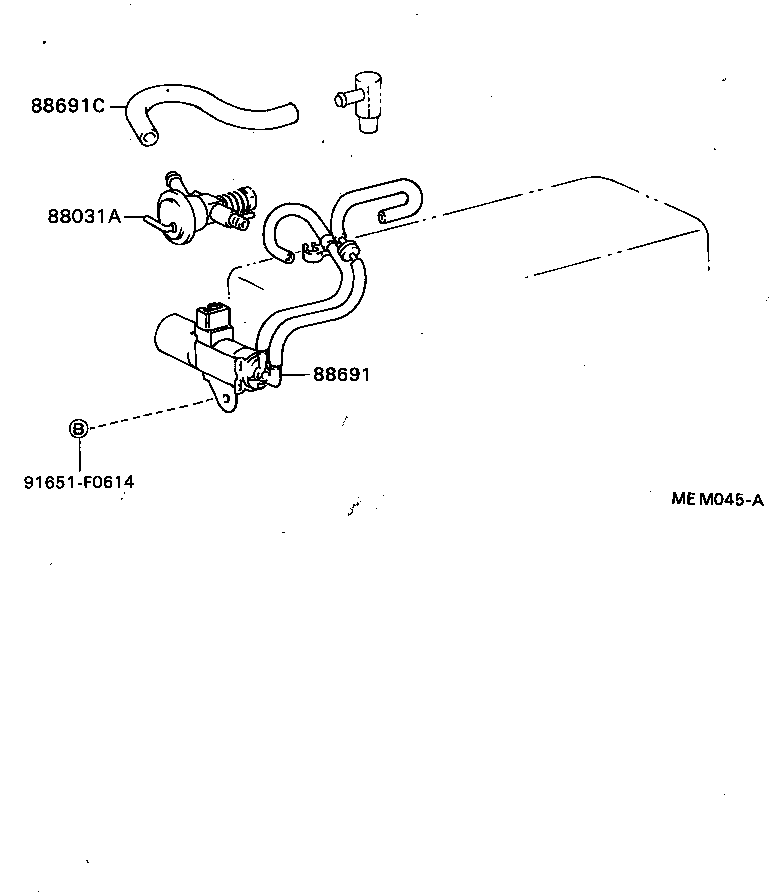  CRESSIDA WAGON |  HEATING AIR CONDITIONING VACUUM PIPING