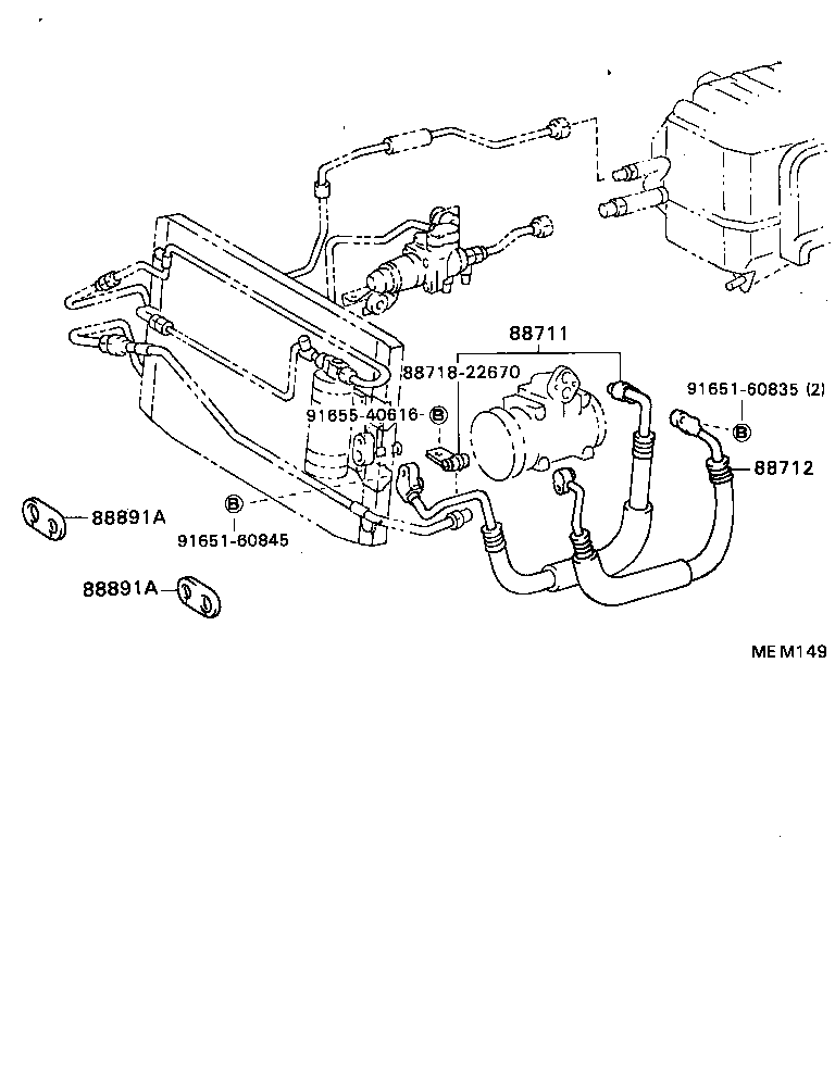 CRESSIDA WAGON |  HEATING AIR CONDITIONING COOLER PIPING