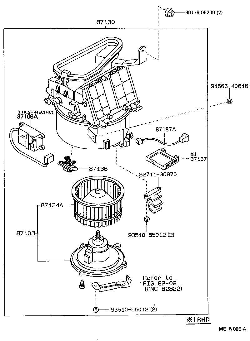  CROWN |  HEATING AIR CONDITIONING HEATER UNIT BLOWER