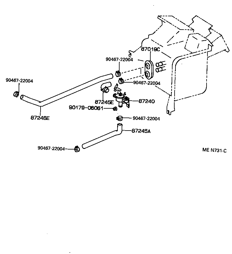  CELICA |  HEATING AIR CONDITIONING WATER PIPING