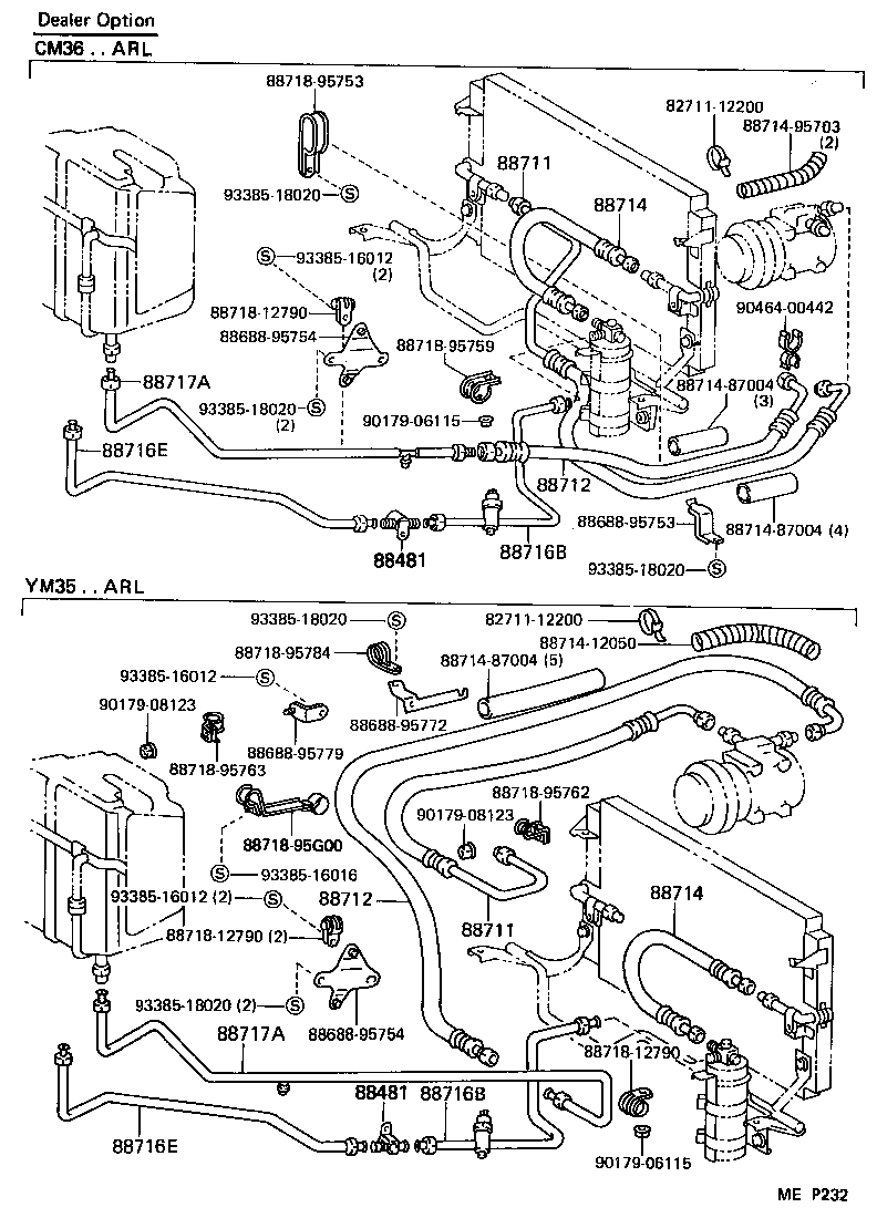  LITEACE |  HEATING AIR CONDITIONING COOLER PIPING