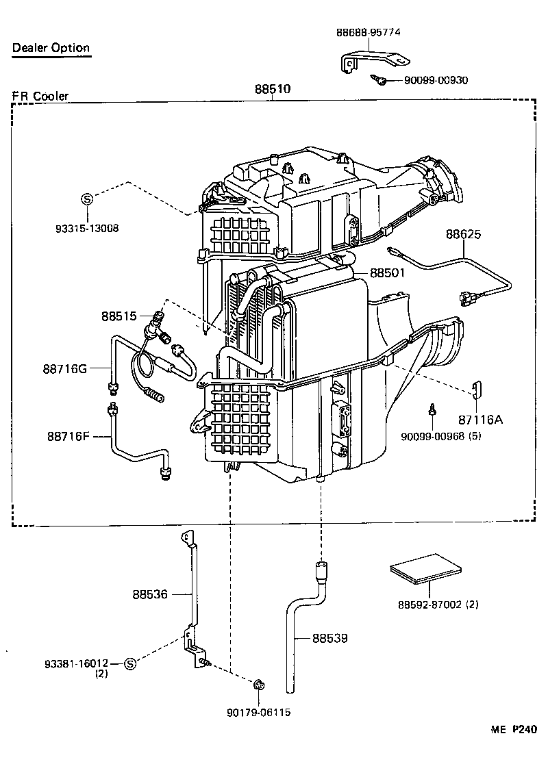  LITEACE |  HEATING AIR CONDITIONING COOLER UNIT