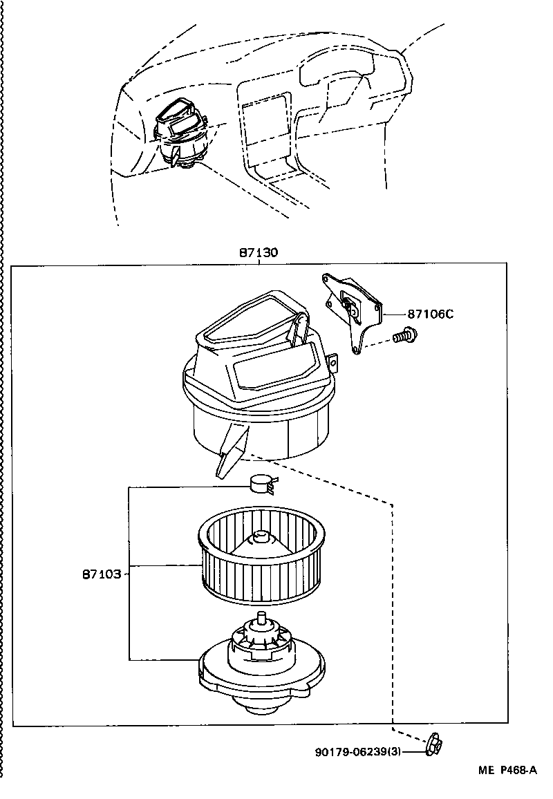  MR2 |  HEATING AIR CONDITIONING HEATER UNIT BLOWER