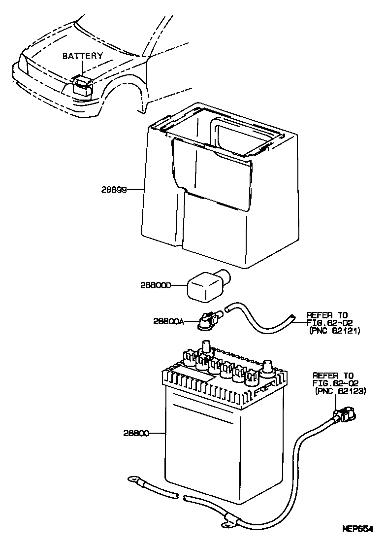  STARLET |  BATTERY BATTERY CABLE