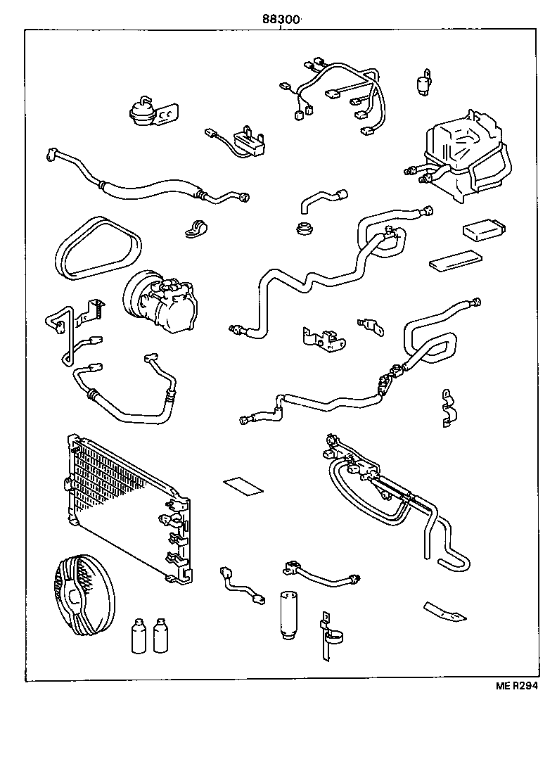  TERCEL |  HEATING AIR CONDITIONING SET