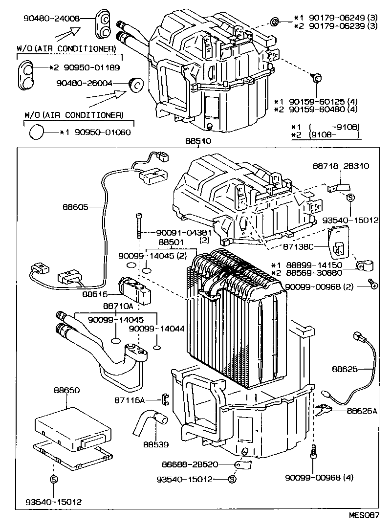  CELICA |  HEATING AIR CONDITIONING COOLER UNIT