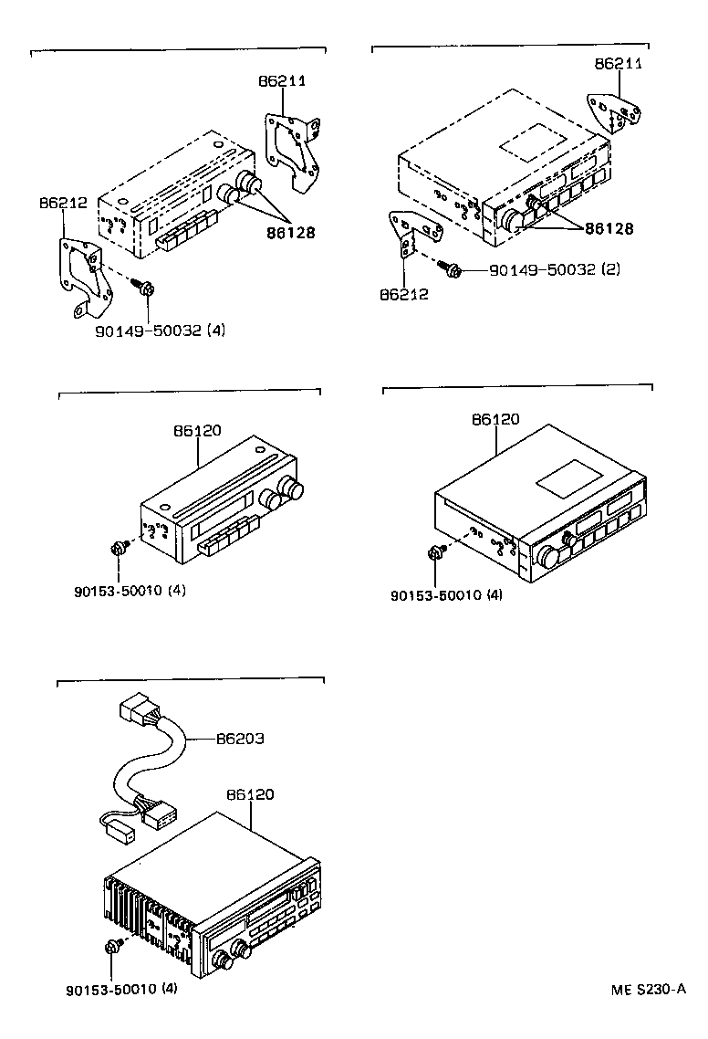  HILUX 2WD |  RADIO RECEIVER AMPLIFIER CONDENSER