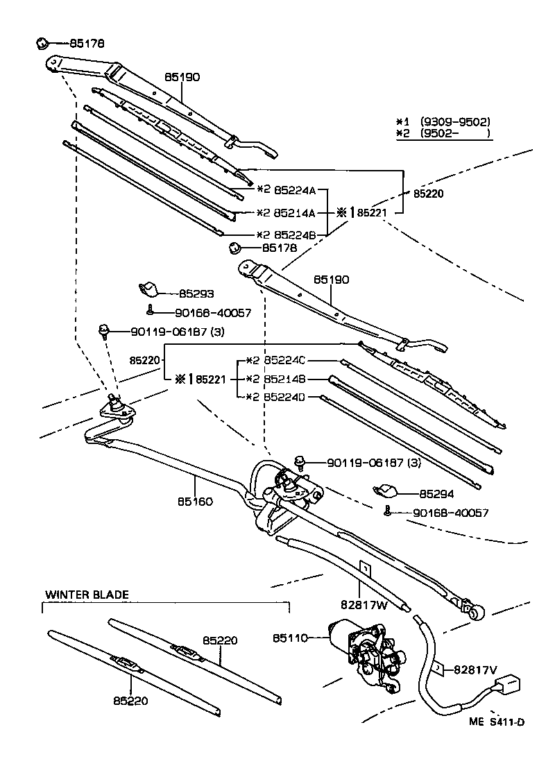  ES300 |  WINDSHIELD WIPER