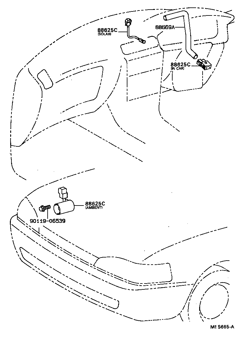  ES300 |  HEATING AIR CONDITIONING CONTROL AIR DUCT