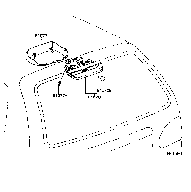  CAMRY NAP SED WG |  CENTER STOP LAMP