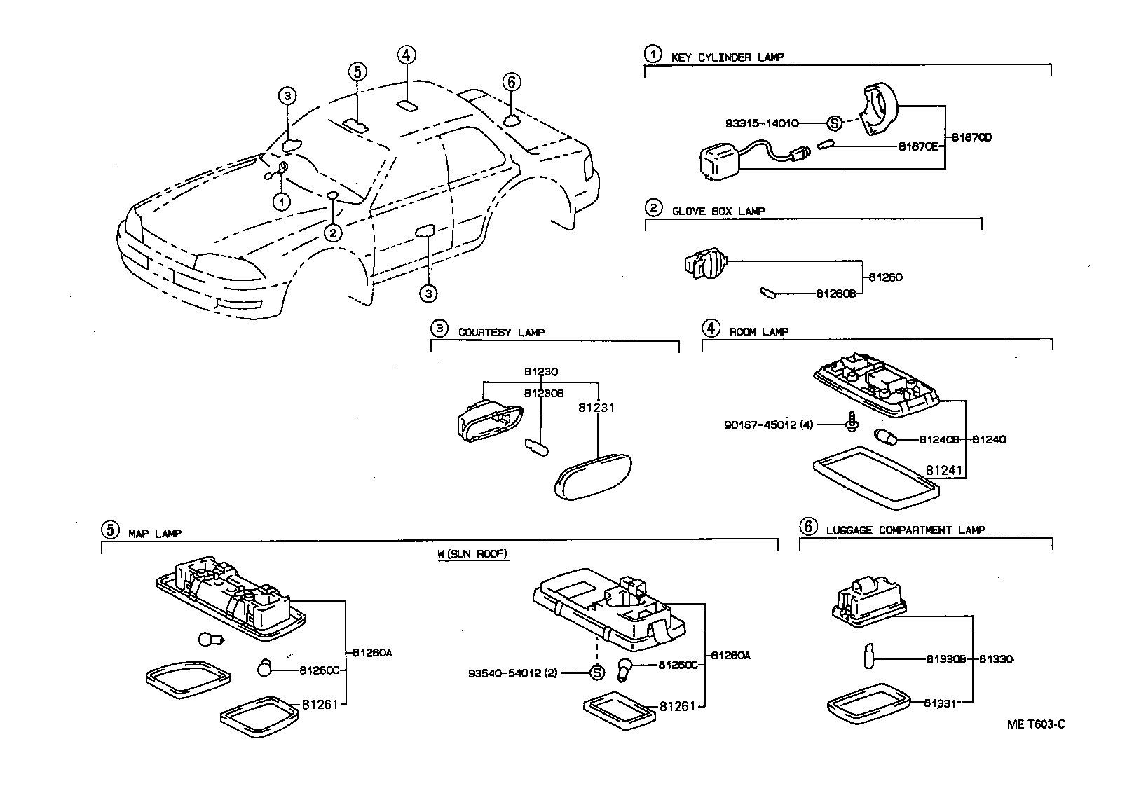  ES300 |  INTERIOR LAMP