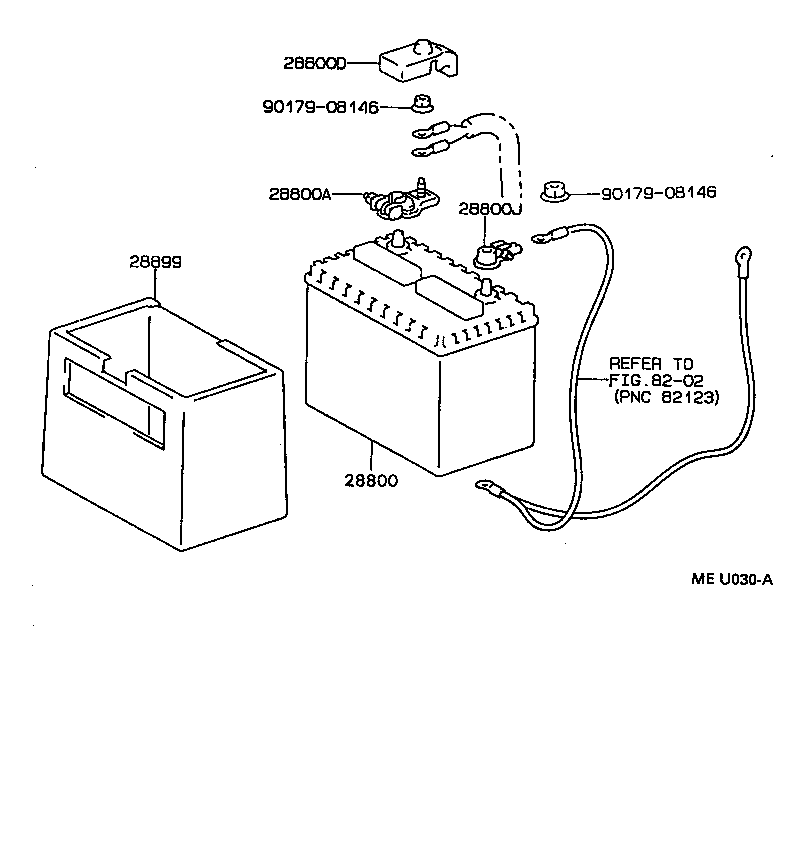  CAMRY NAP SED WG |  BATTERY BATTERY CABLE