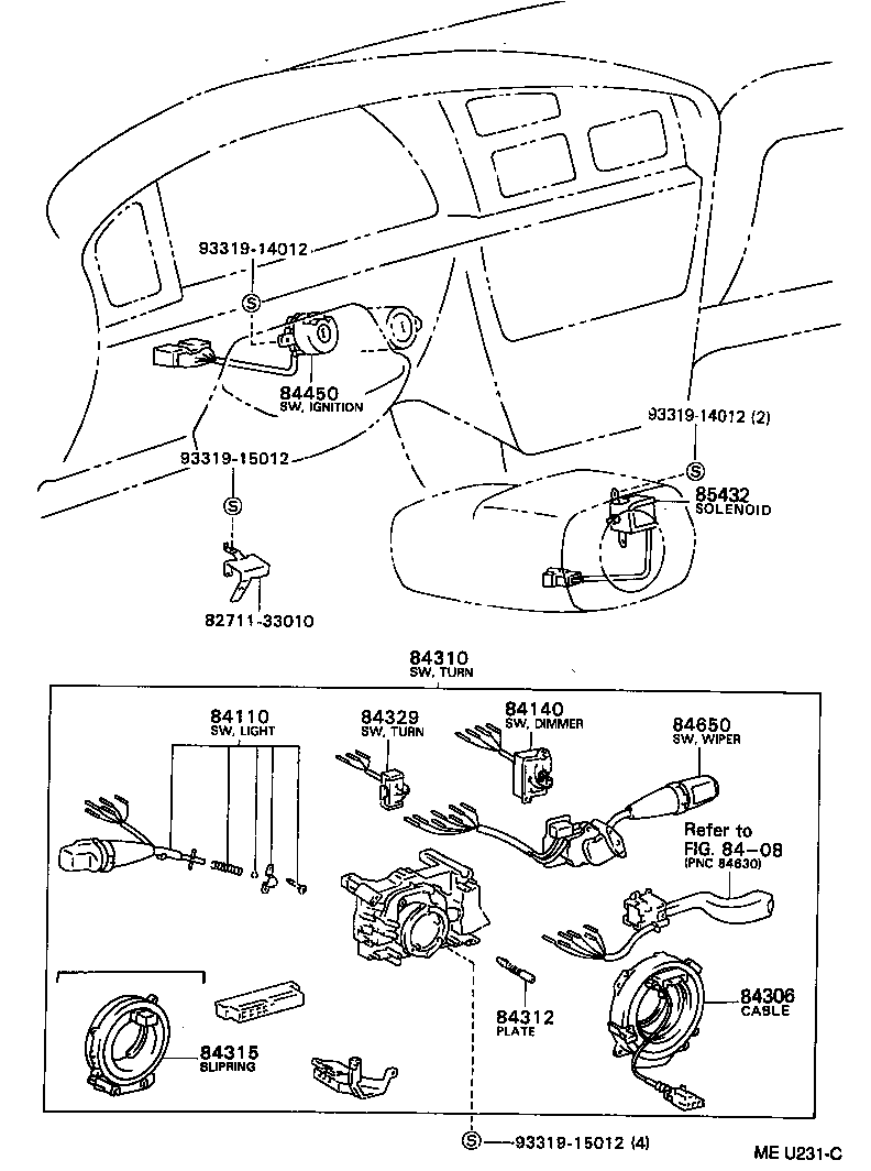  CAMRY NAP SED WG |  SWITCH RELAY COMPUTER
