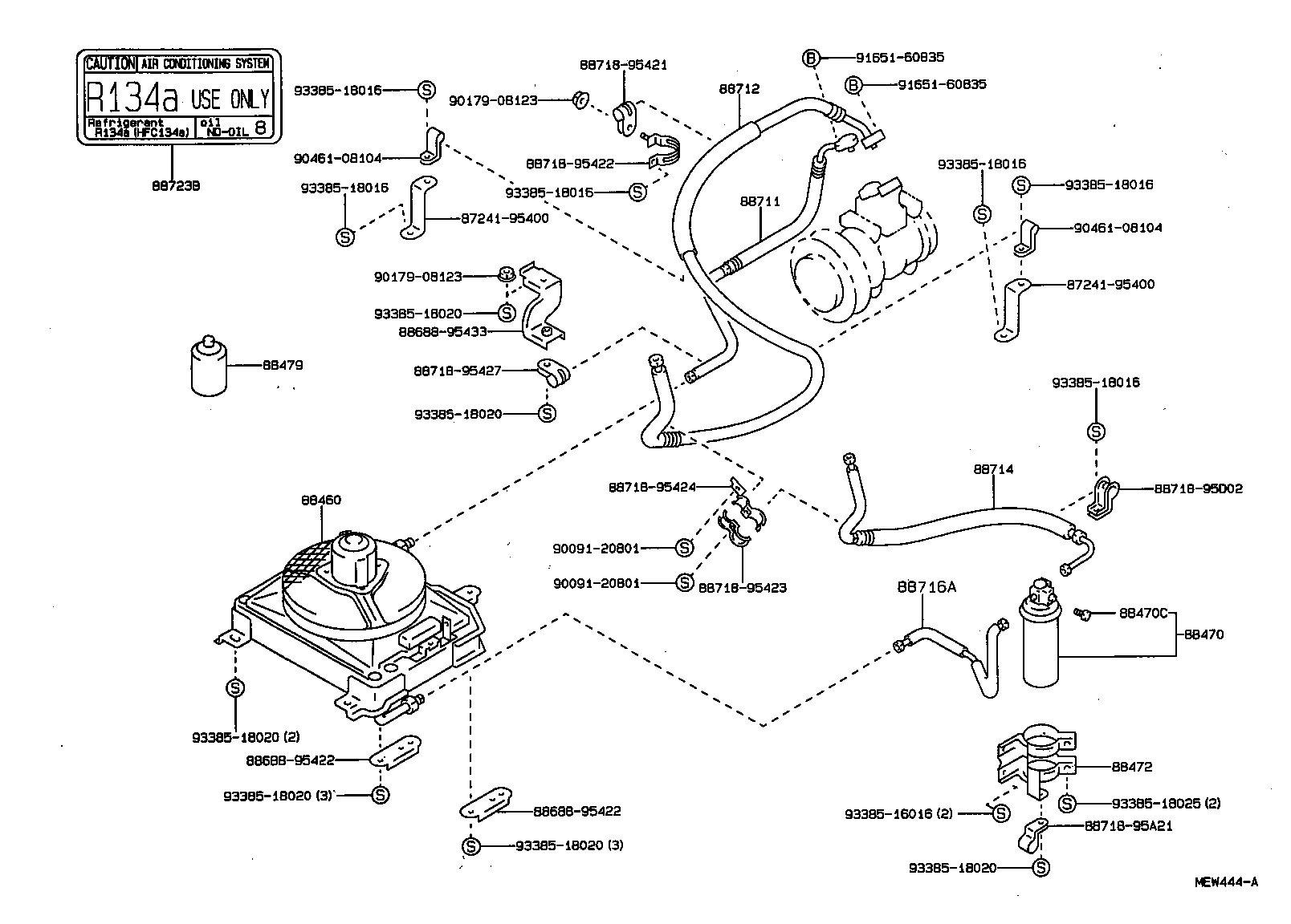  DYNA 200 |  HEATING AIR CONDITIONING COOLER PIPING