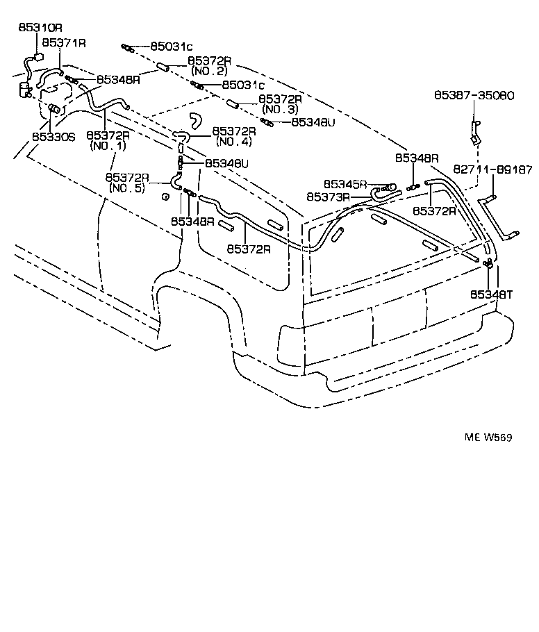  HILUX 4RUNNER 4WD |  REAR WASHER