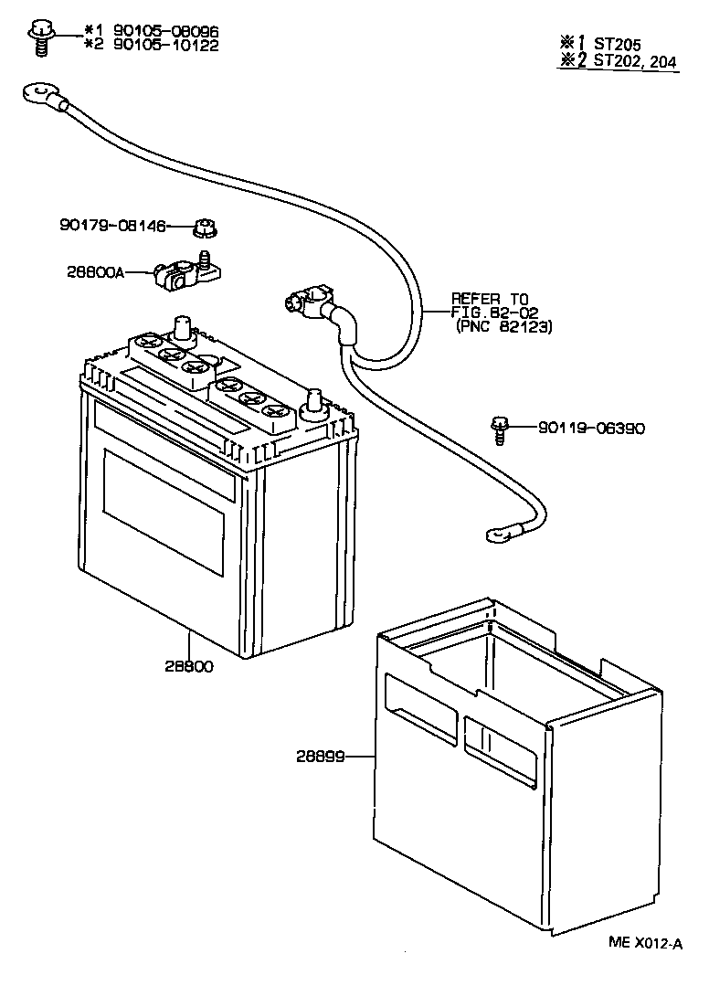  CELICA |  BATTERY BATTERY CABLE