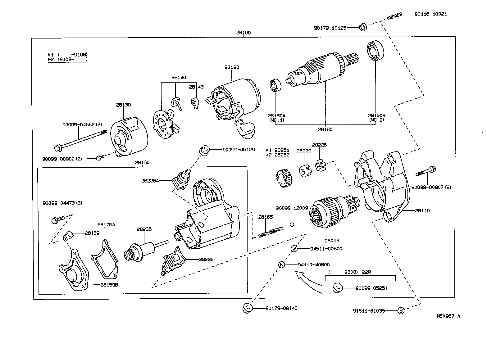  HILUX 4RUNNER 4WD |  STARTER