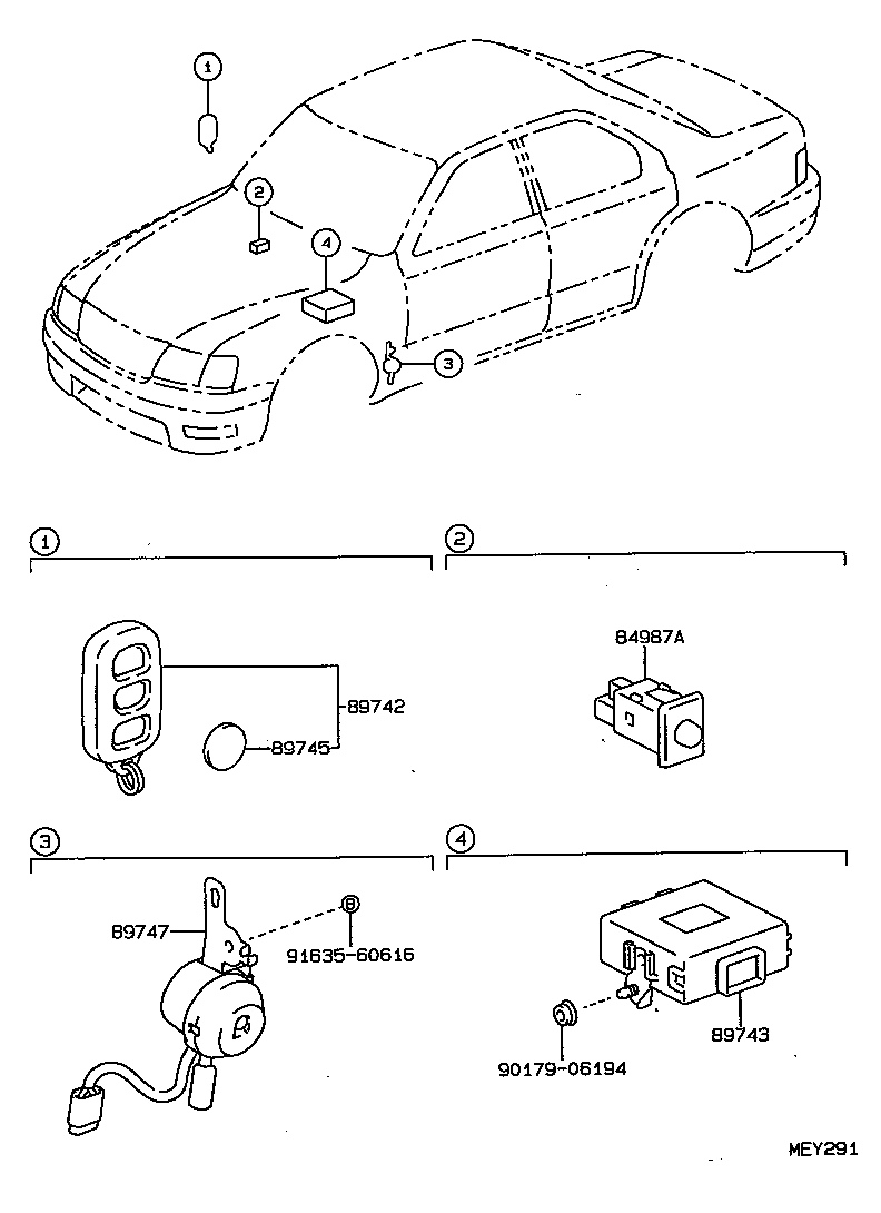  LS400 |  WIRELESS DOOR LOCK