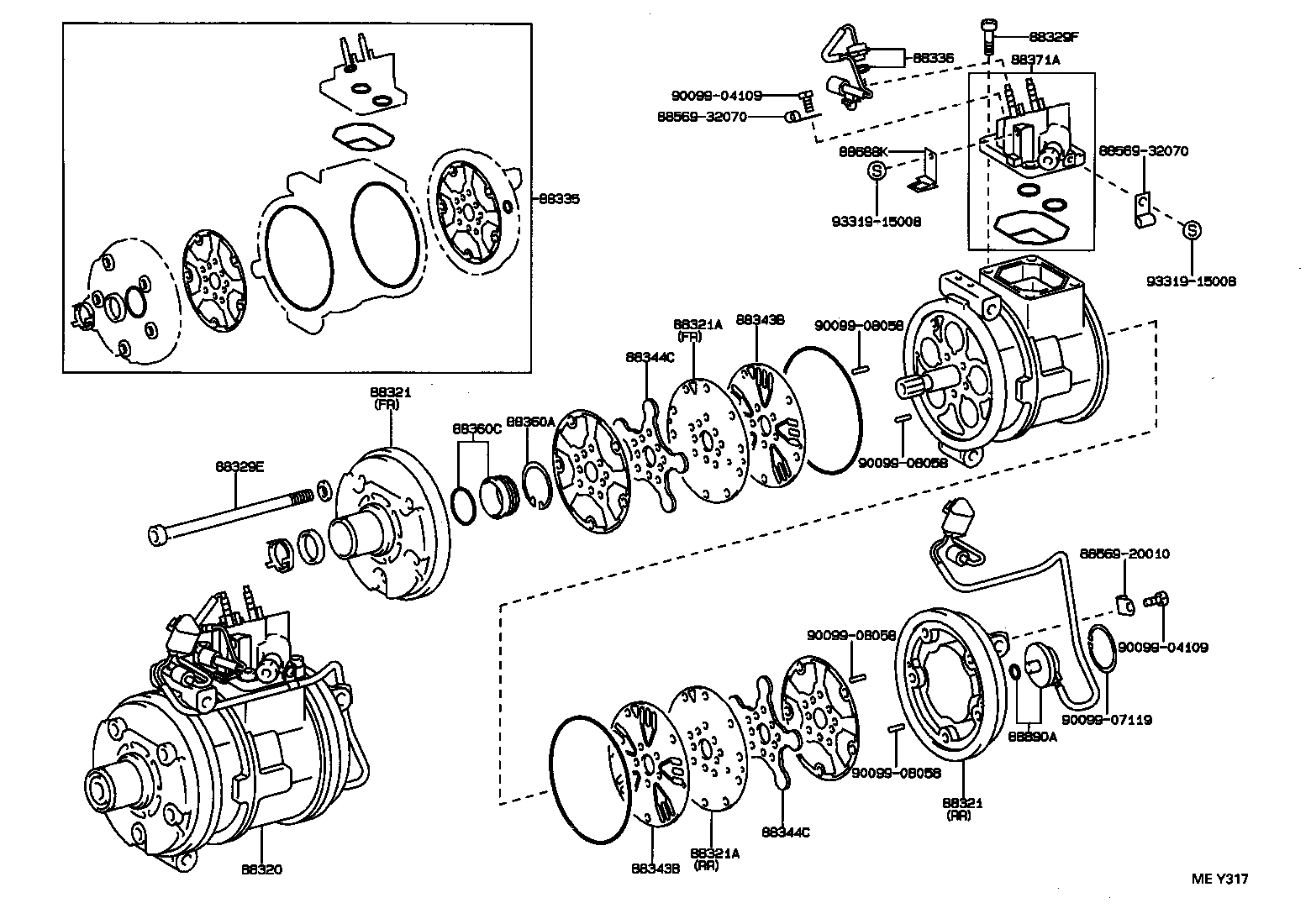  LS400 |  HEATING AIR CONDITIONING COMPRESSOR