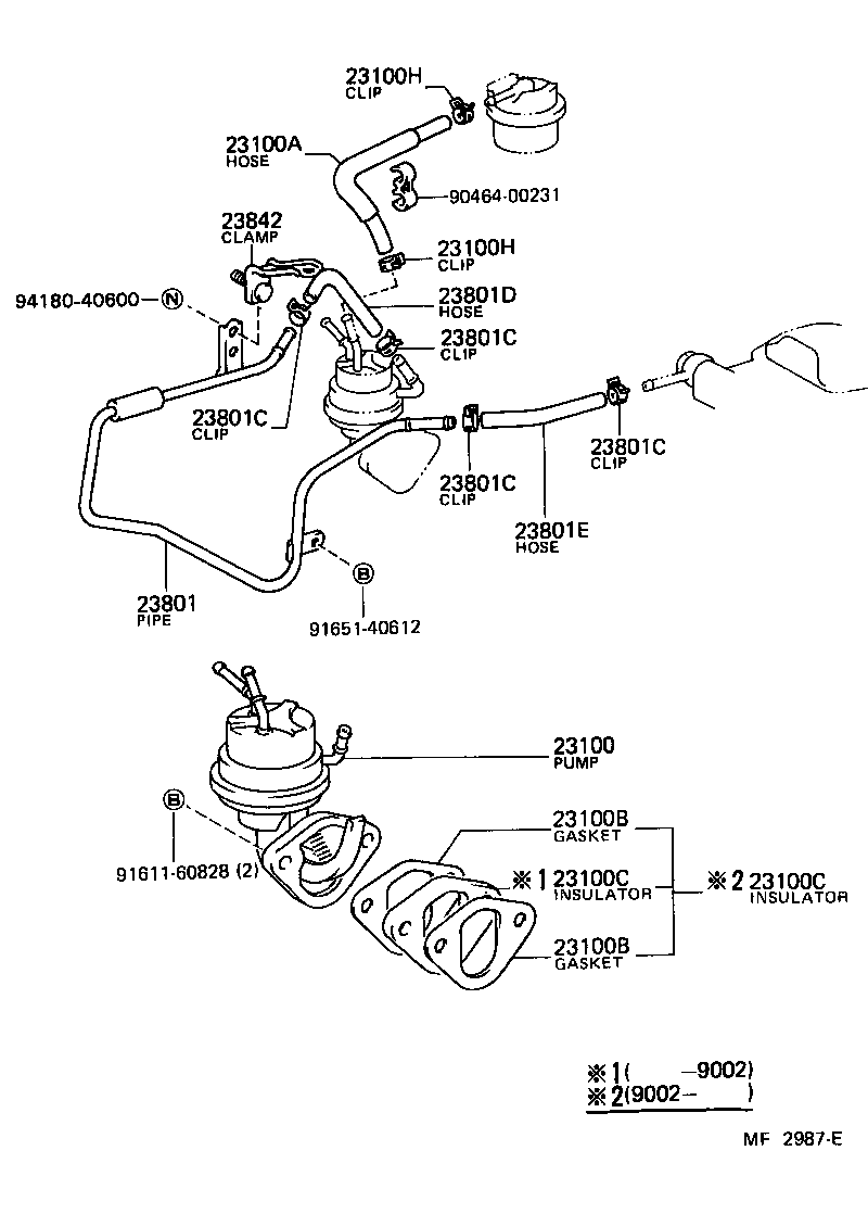  LITEACE |  FUEL PUMP PIPE