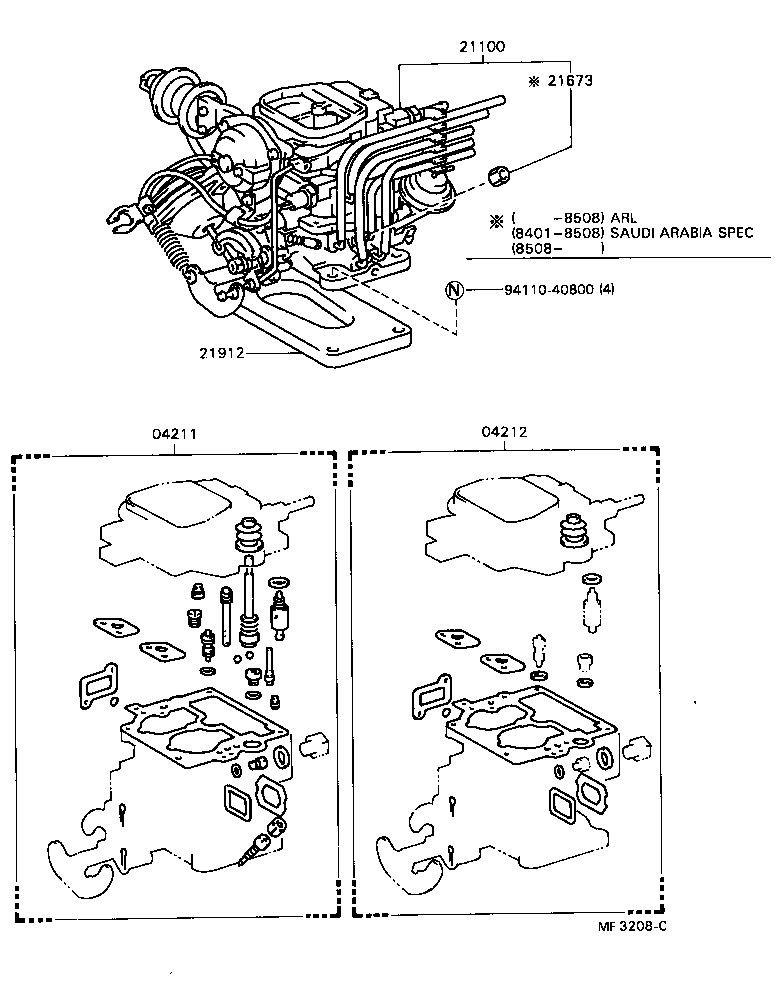  HILUX |  CARBURETOR ASSEMBLY