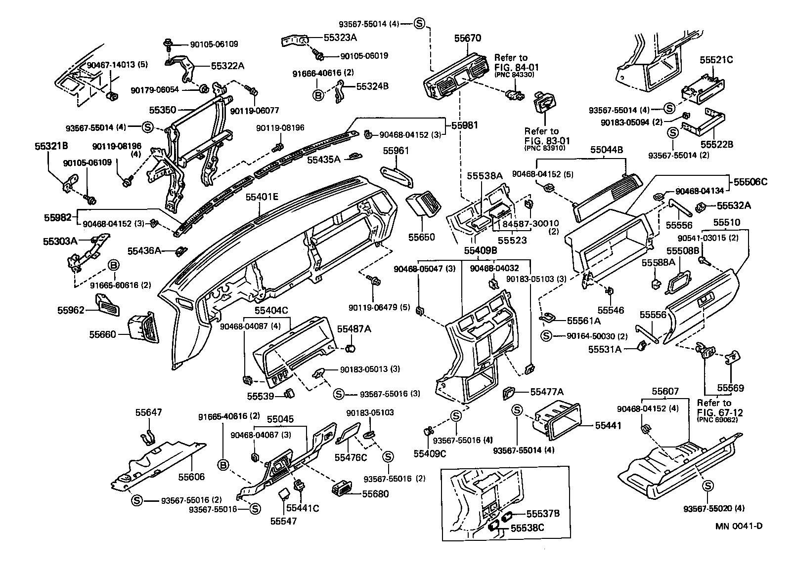  CROWN |  INSTRUMENT PANEL GLOVE COMPARTMENT