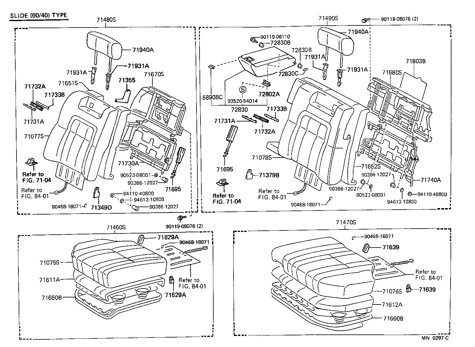  CROWN |  REAR SEAT SEAT TRACK