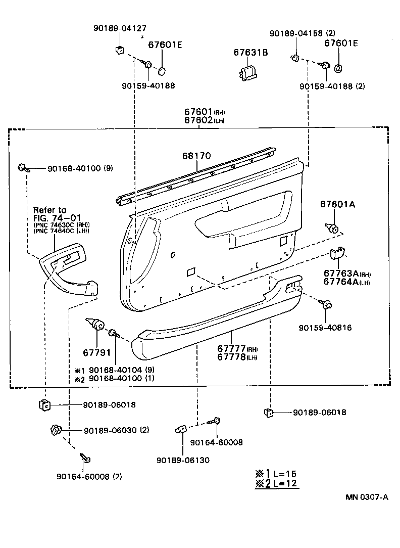  CELICA |  FRONT DOOR PANEL GLASS
