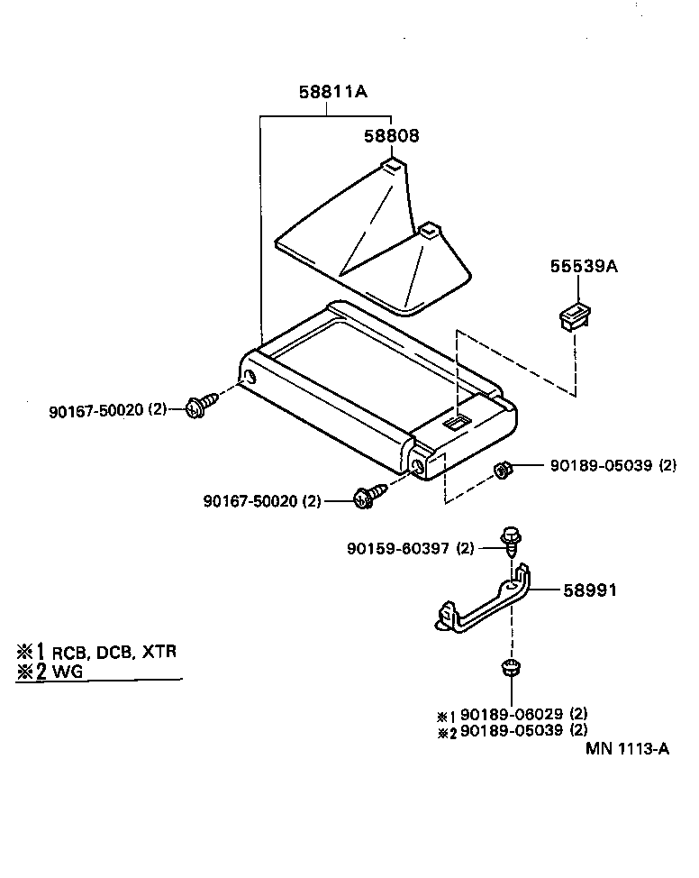  HILUX 4RUNNER 4WD |  CONSOLE BOX BRACKET