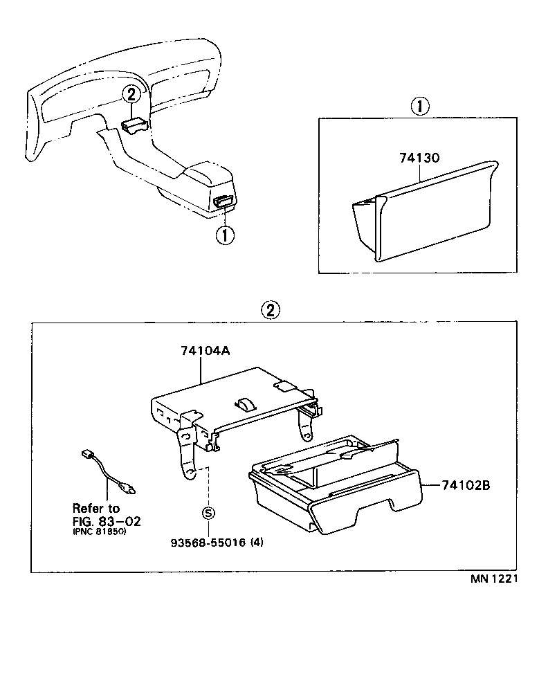  CAMRY JPP SED |  ASH RECEPTACLE