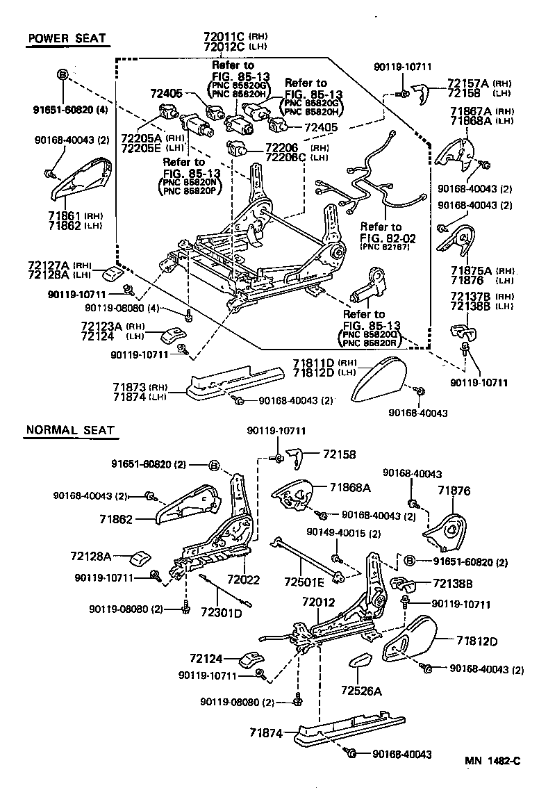  ES300 |  FRONT SEAT SEAT TRACK