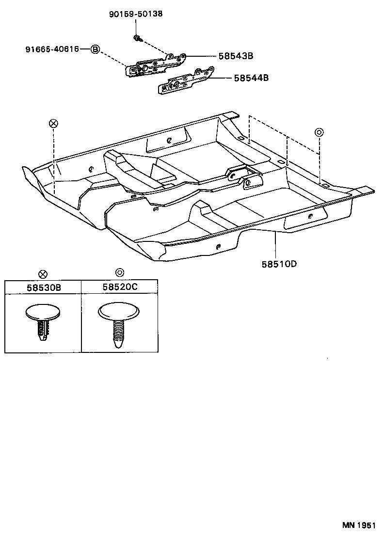  CAMRY NAP SED WG |  MAT CARPET