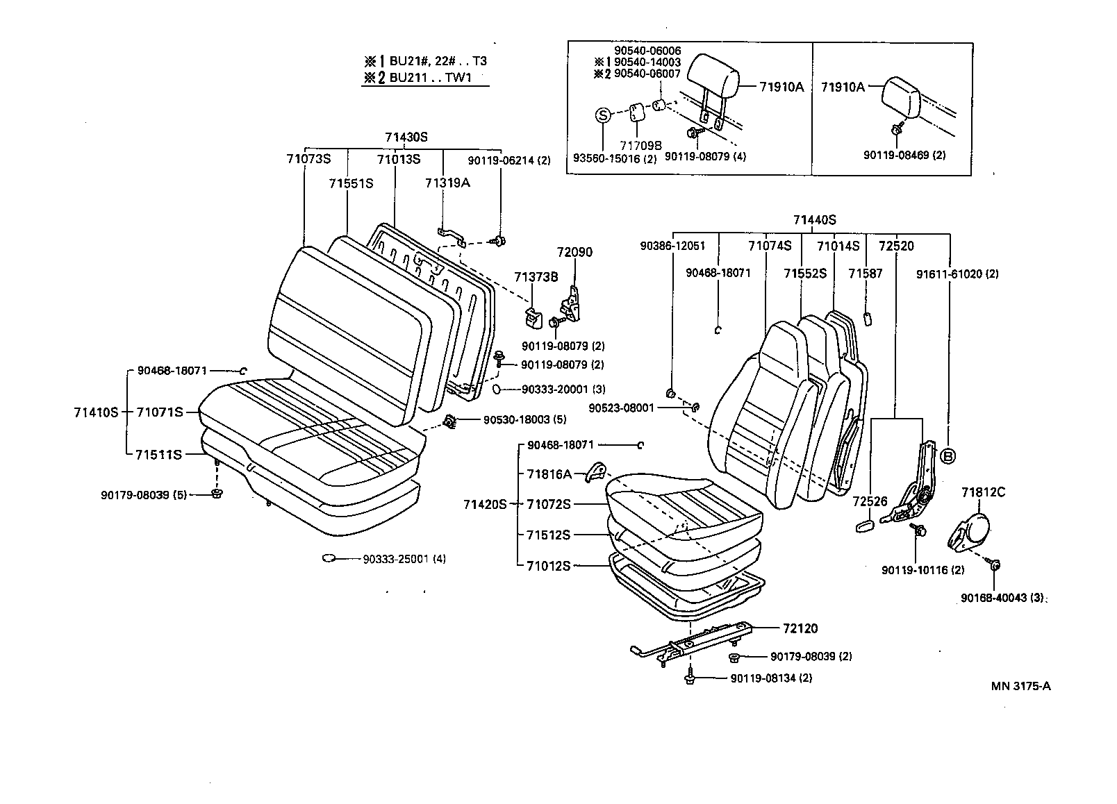  DYNA200 |  SEAT SEAT TRACK