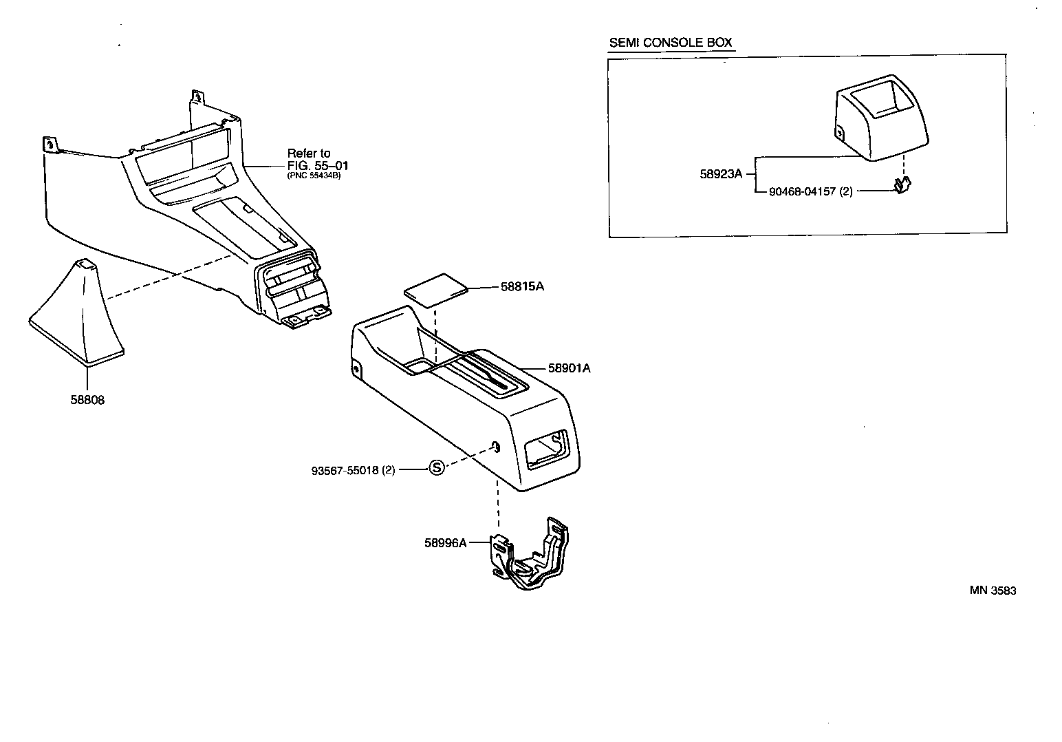  STARLET |  CONSOLE BOX BRACKET