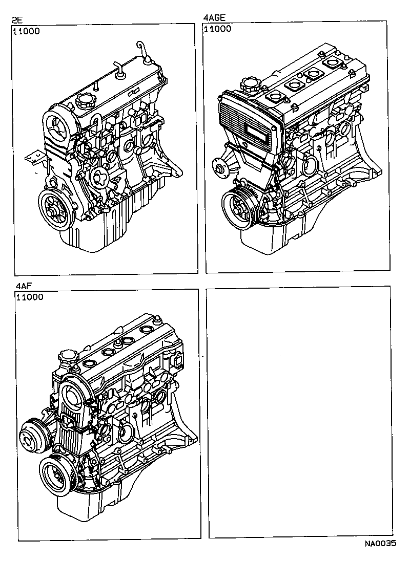  COROLLA CP HB |  PARTIAL ENGINE ASSEMBLY