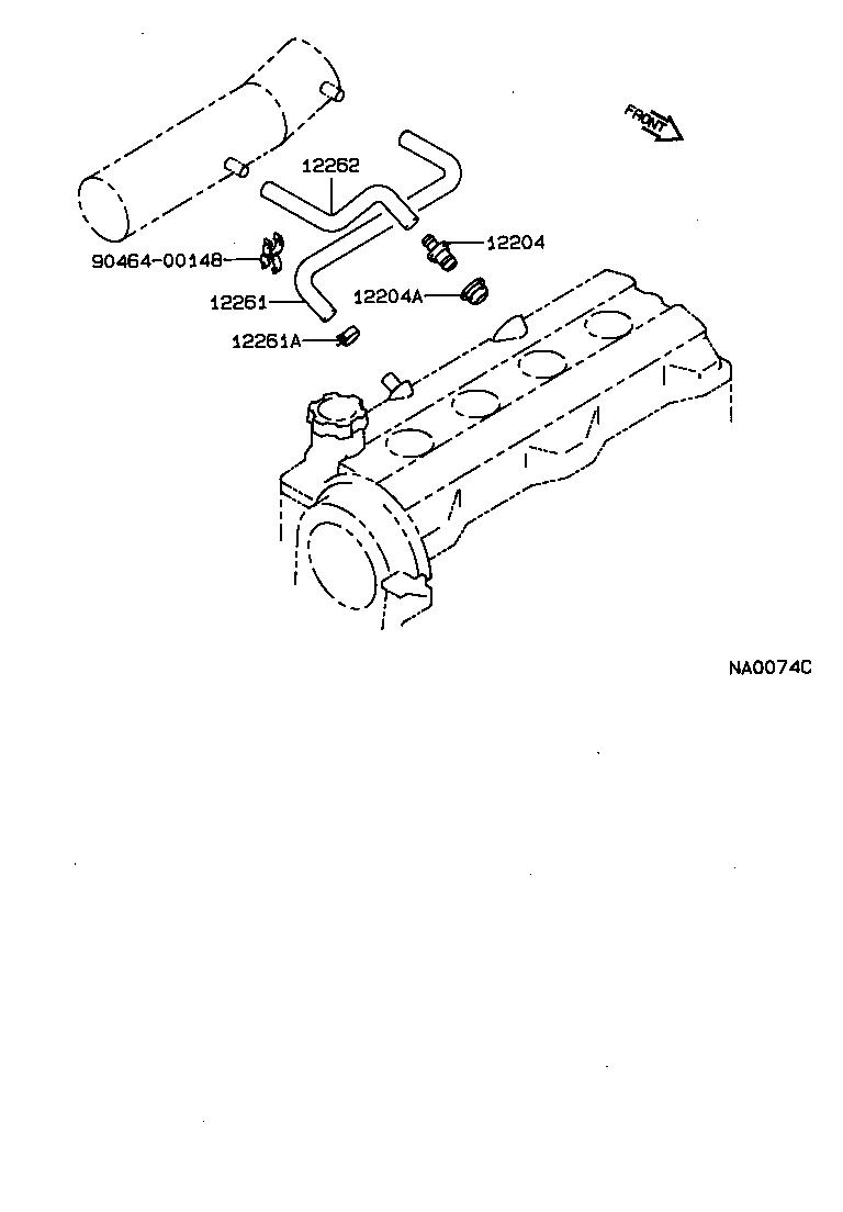  COROLLA SED LB WG |  VENTILATION HOSE