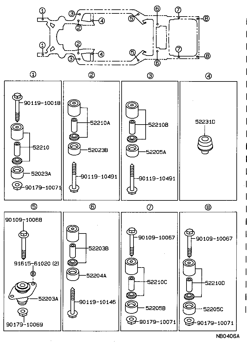  CROWN |  BODY MOUNTING