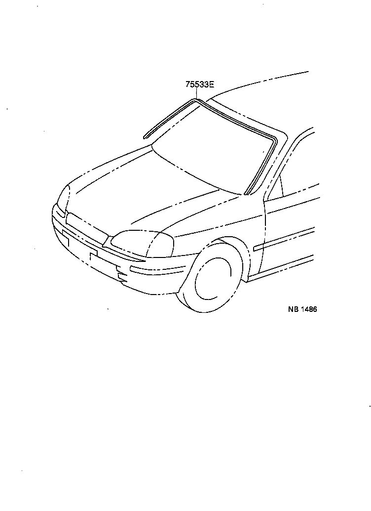  STARLET |  FRONT MOULDING