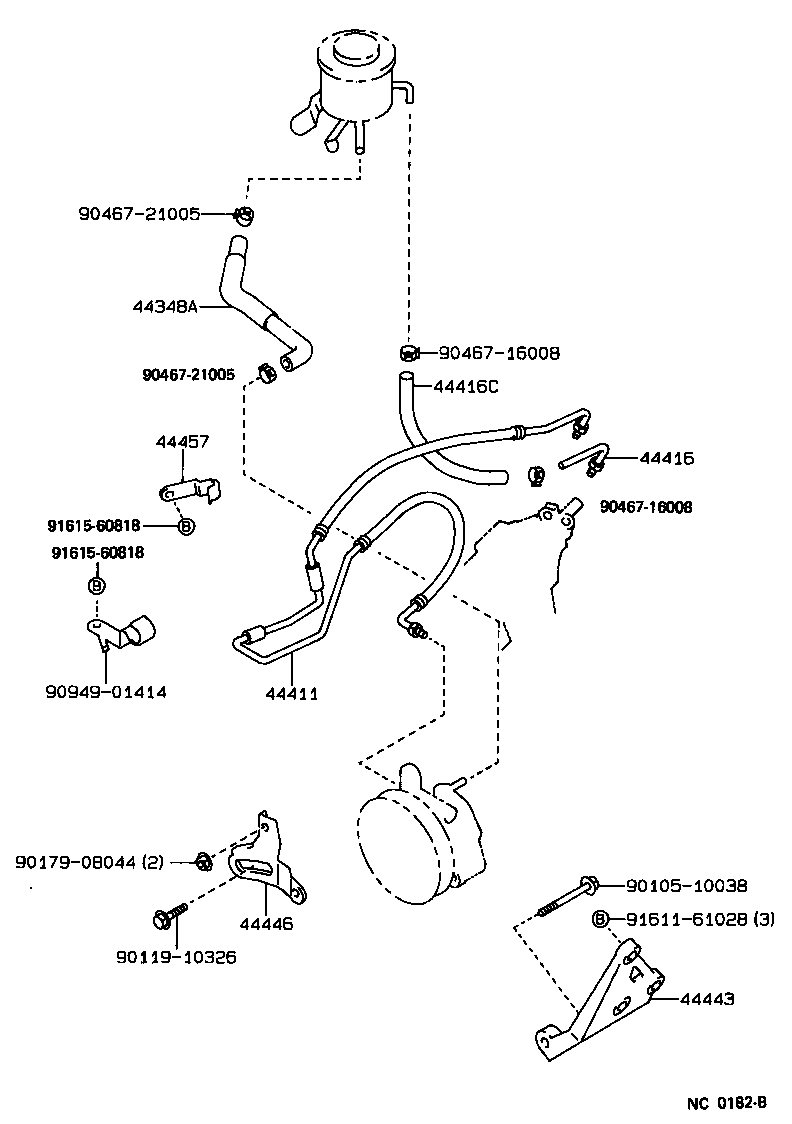  CROWN |  POWER STEERING TUBE