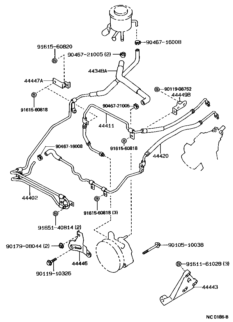  CROWN |  POWER STEERING TUBE