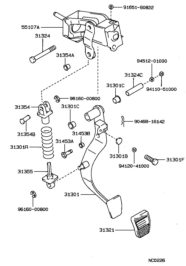  CROWN |  CLUTCH PEDAL FLEXIBLE HOSE
