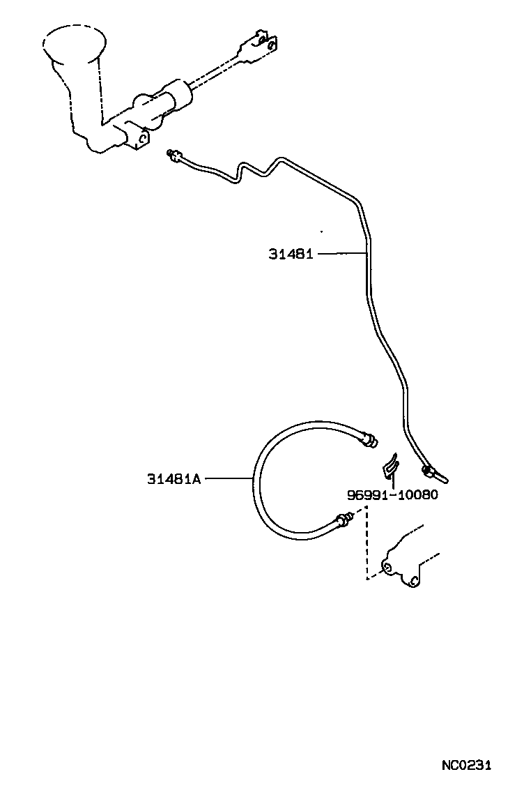  CROWN |  CLUTCH PEDAL FLEXIBLE HOSE