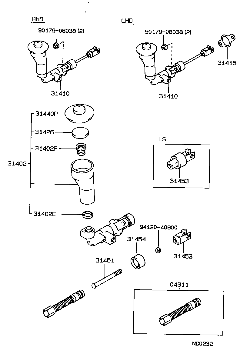  CROWN |  CLUTCH MASTER CYLINDER