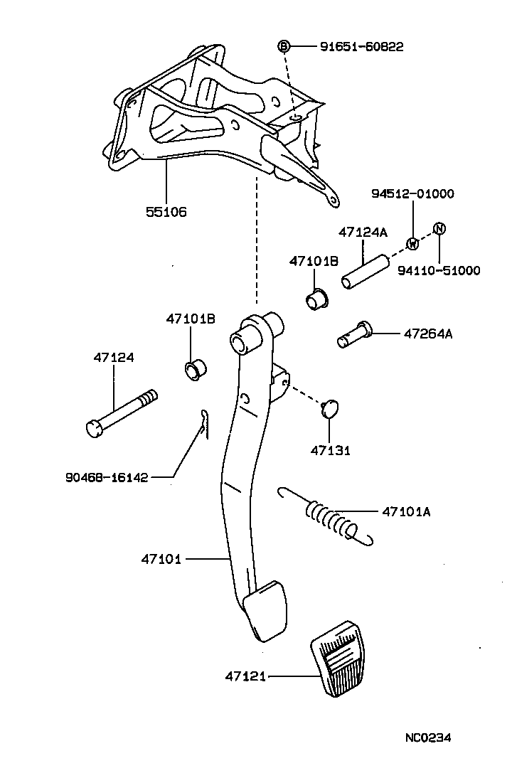  CROWN |  BRAKE PEDAL BRACKET