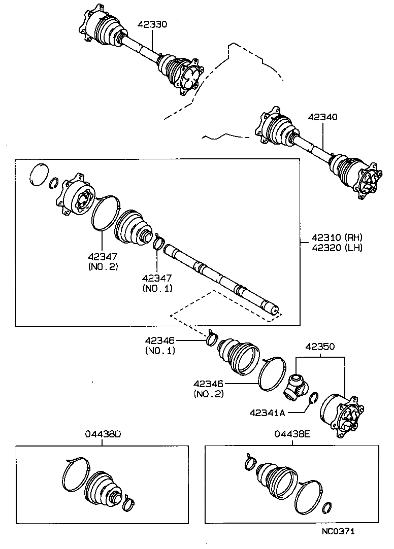  CROWN |  REAR AXLE SHAFT HUB