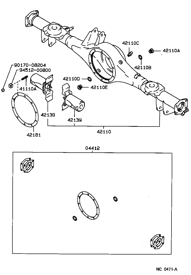  CROWN |  REAR AXLE HOUSING DIFFERENTIAL