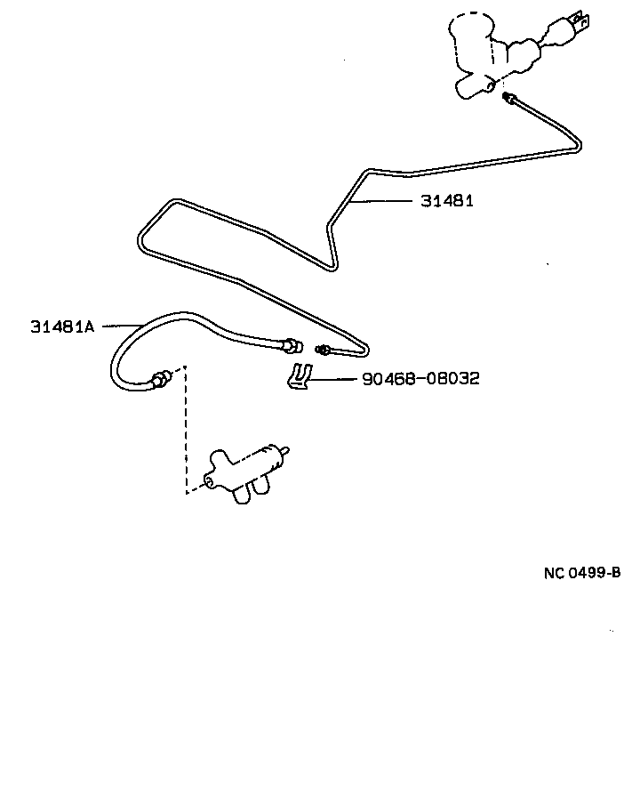 CRESSIDA | CLUTCH PEDAL FLEXIBLE HOSE