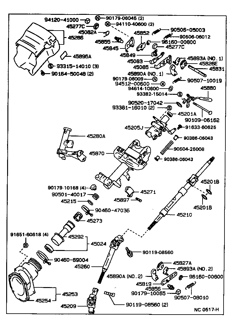  CRESSIDA |  STEERING COLUMN SHAFT