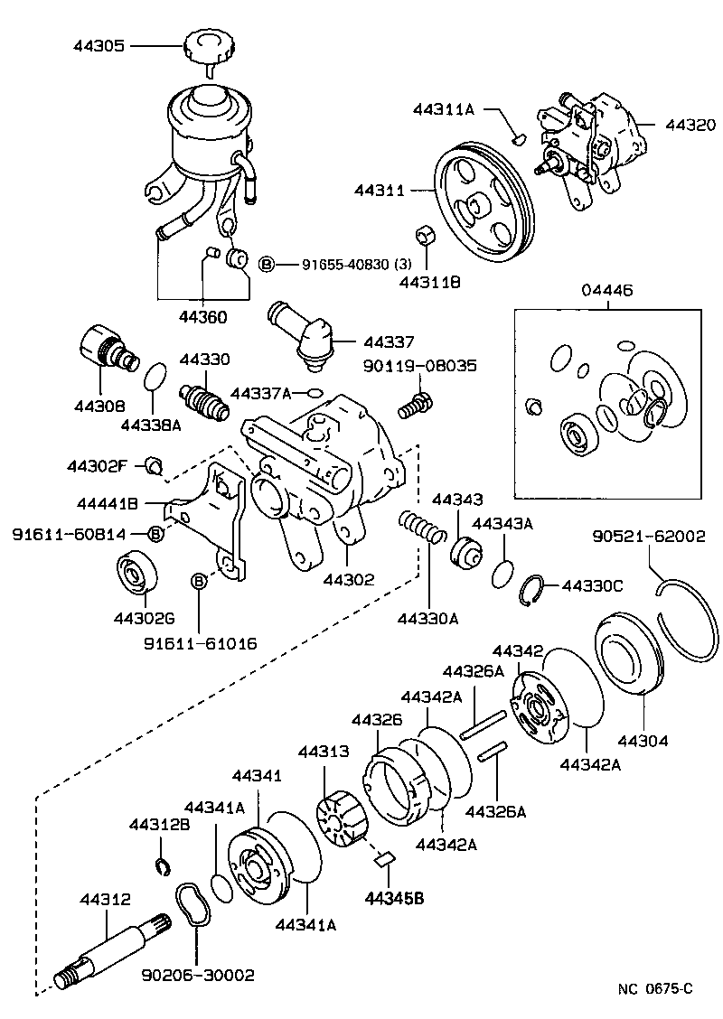  CROWN |  VANE PUMP RESERVOIR POWER STEERING